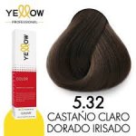 Tinte Castaño Claro Dorado-Irisé 5,32 Yellow Professional 100g 780T5,32