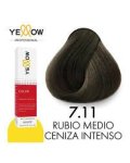Tinte Rubio Medio Ceniza Intenso 7,11 Yellow Professional 100g 780T7,11