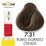 Tinte Rubio Medio Dorado-Ceniza 7,31 Yellow Professional 100g 780T7,31