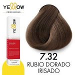 Tinte Rubio Medio Dorado-Irisé 7,32 Yellow Professional 100g 780T7,32