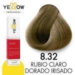 Tinte Rubio Claro Dorado-Irisé 8,32 Yellow Professional 100g 780T8,32