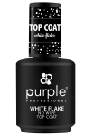 Top Coat Brillo WHITE FLAKE Purple Professional 15ml 9300P226