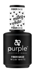 Base Fiber Semipermanente MILKY WHITE Purple Professional 15ml 9300P425